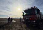 Incendio de maquinaria agrícola desata siniestro en campo de soja