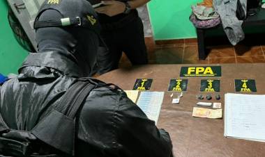 Dos detenidos en Brinkmann por venta de estupefacientes