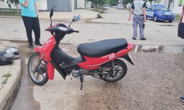Motociclista herido tras accidente en barrio Independencia