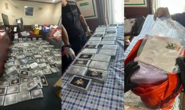 Incautan 482 kilos de cocaína en un buque cerealero en un puerto de Santa Fe 