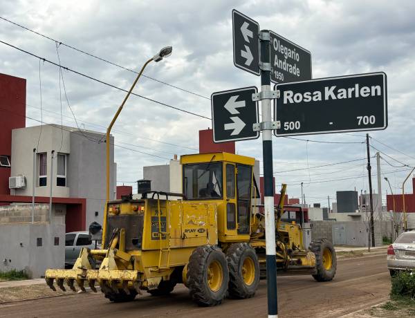 La Municipalidad sostiene el plan permanente de mantenimiento de calles de tierra