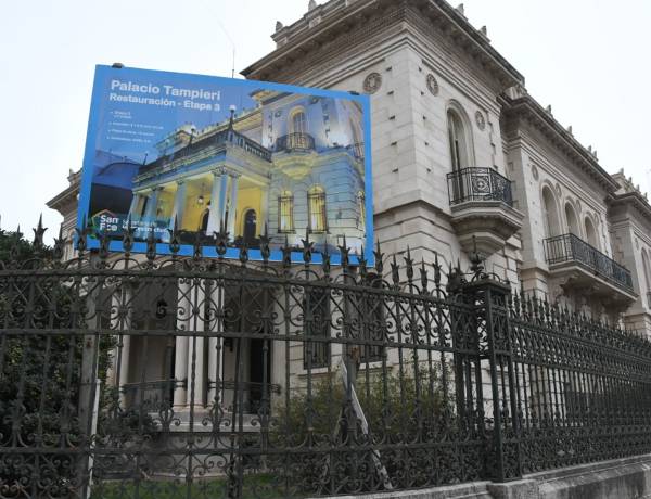 Avanza la recuperación del Palacio Tampieri: en marcha la tercera y última etapa de obras
