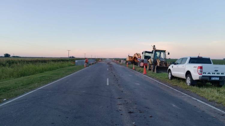 Tras la rotura por tormenta, quedó nuevamente habilitada la ruta provincial 10