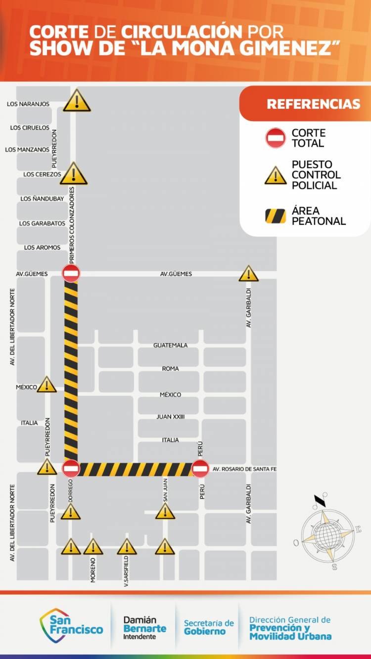 Se prepara un intenso operativo de seguridad por el show de ‘La Mona’ Jiménez