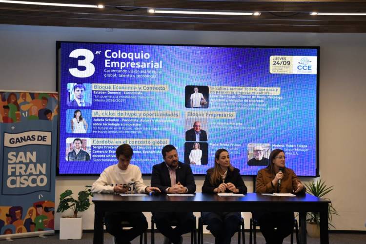 Economía, inteligencia artificial y contexto global serán los ejes del tercer Coloquio Empresarial 