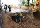 Bernarte supervisó la obra de cloacas en barrio Las Rosas y Casonas del Bosque