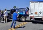 Triple choque sobre Ruta 19 cerca de la Cañada Jeanmaire