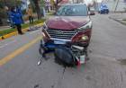 Motociclista sufrió graves lesiones tras un choque con una camioneta