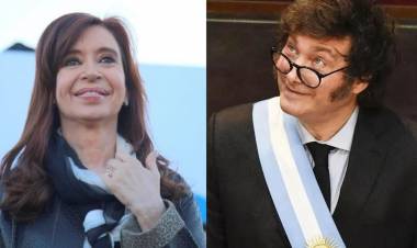 Críticas y chicanas entre Cristina Fernández y Javier Milei