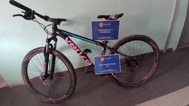 Frontera: ideó plan con la policía, recuperó su bicicleta robada y atraparon al ladrón 