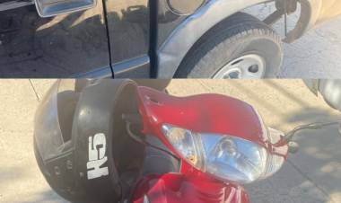 Grave accidente en San Francisco: motociclista impacta contra un vehículo estacionado