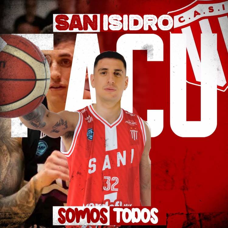 Sanz , una cara nueva que se suma al plantel de San Isidro 