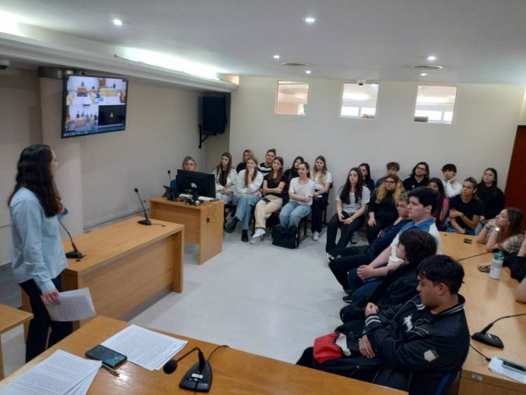 Referentes Judiciales de San Francisco y Porteña llevaron adelante la actividad "Vivenciando la labor judicial"