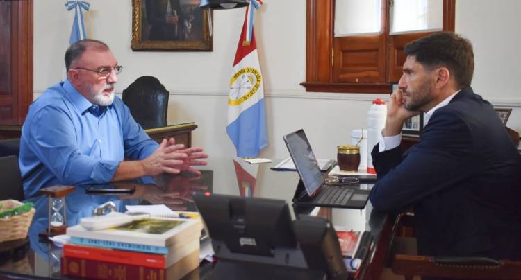 Frontera: El intendente Martínez acuerda acciones conjuntas con el gobernador Pullaro 