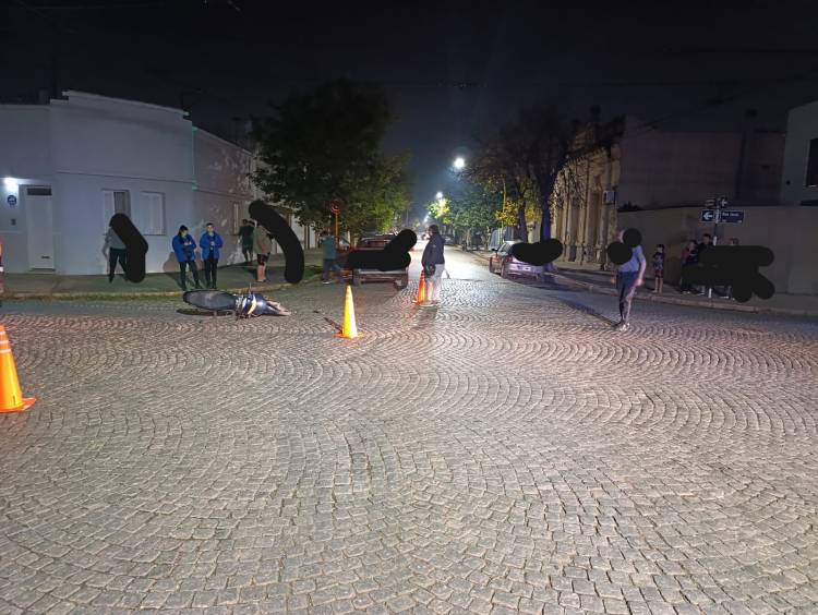 Accidente de tránsito en pleno centro de San Francisco: una mujer resultó lesionada