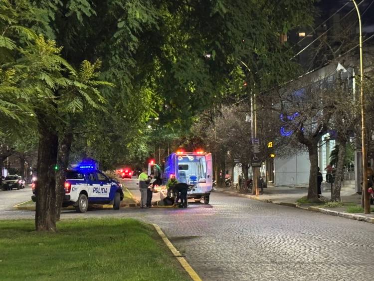 Una motociclista herida al impactar con un perro en barrio Catedral