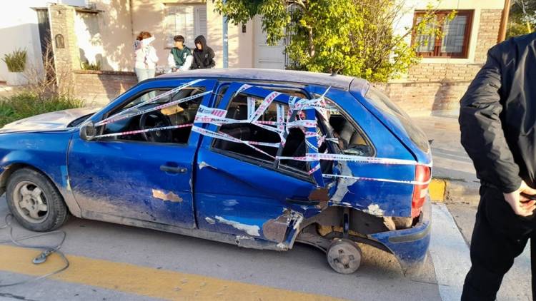 Fuerte accidente en barrio Vélez Sarsfield 