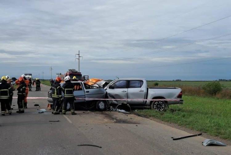 Trágico choque frontal en ruta 3: un fallecido y un herido grave 