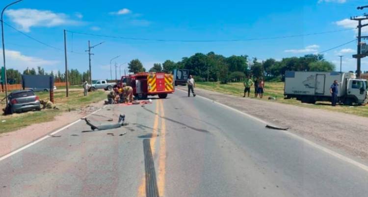Conductor de San Francisco murió en accidente al chocar de frente contra un camión en ruta nacional 158