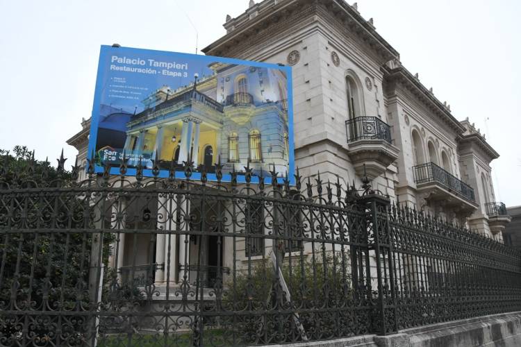 Avanza la recuperación del Palacio Tampieri: en marcha la tercera y última etapa de obras